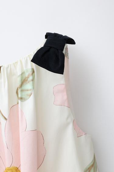 ROBE À IMPRIMÉ FLEURI - Rose / Blanc de Zara - Image 2