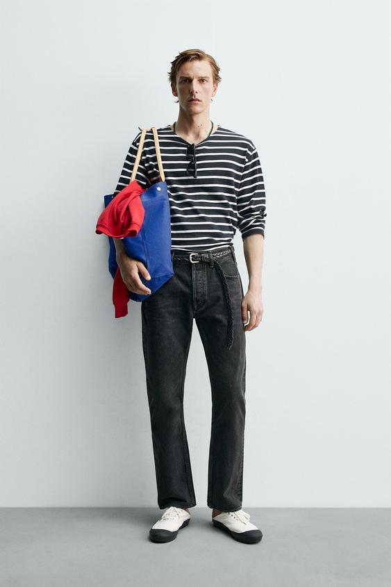 STRIPED JACQUARD T-SHIRT AARON LEVINE X ZARA from Zara - $49.90