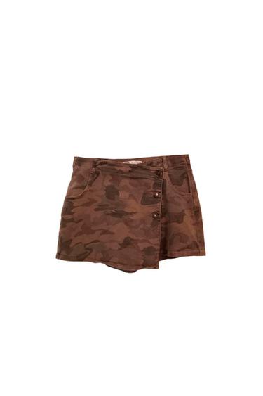 SHORTS GONNA/PANTALONE TESSUTO MIMETICO.