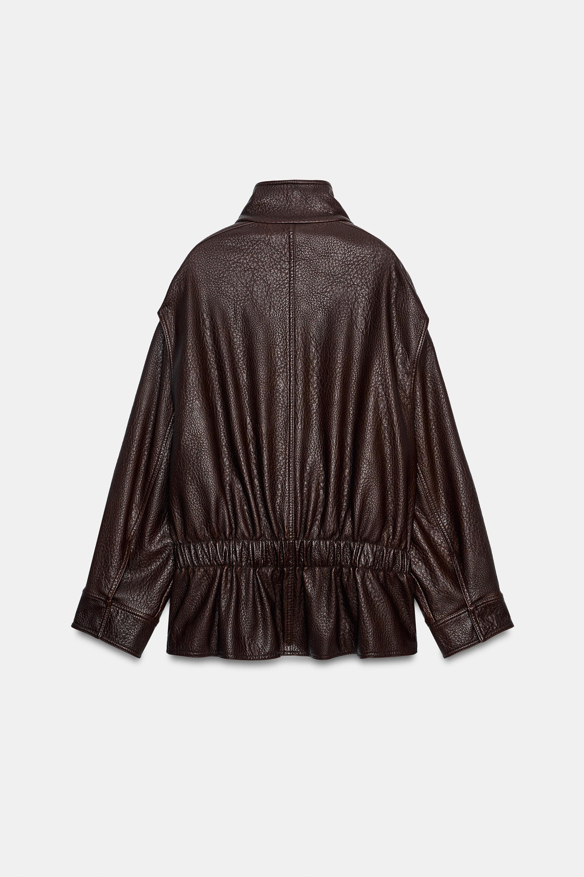 ZW COLLECTION FAUX LEATHER BIKER JACKET