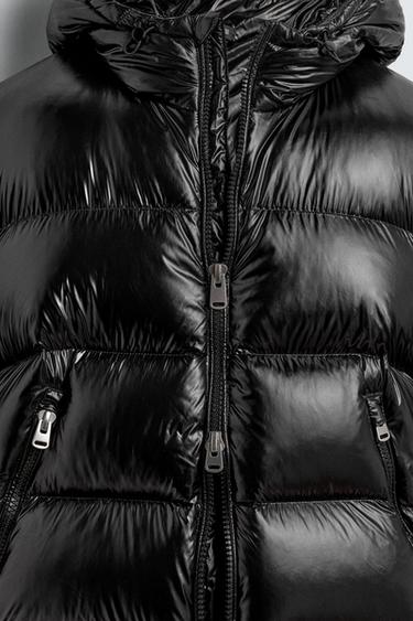 100% FEATHER WATER-REPELLENT DOWN JACKET - Black by Zara - Image 10