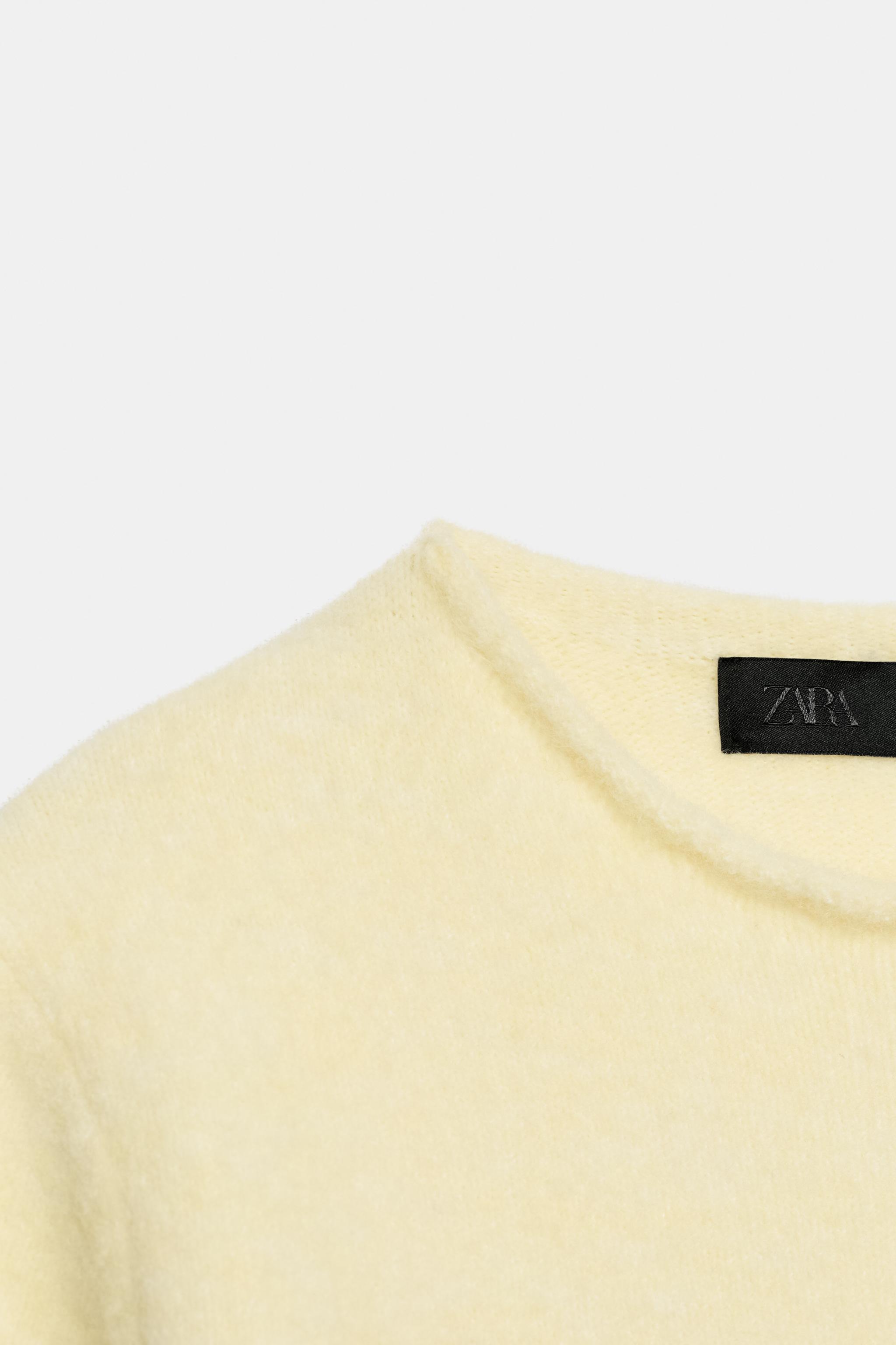 Zara SOFT KISA KOLLU TRİKO KAZAK görsel 7