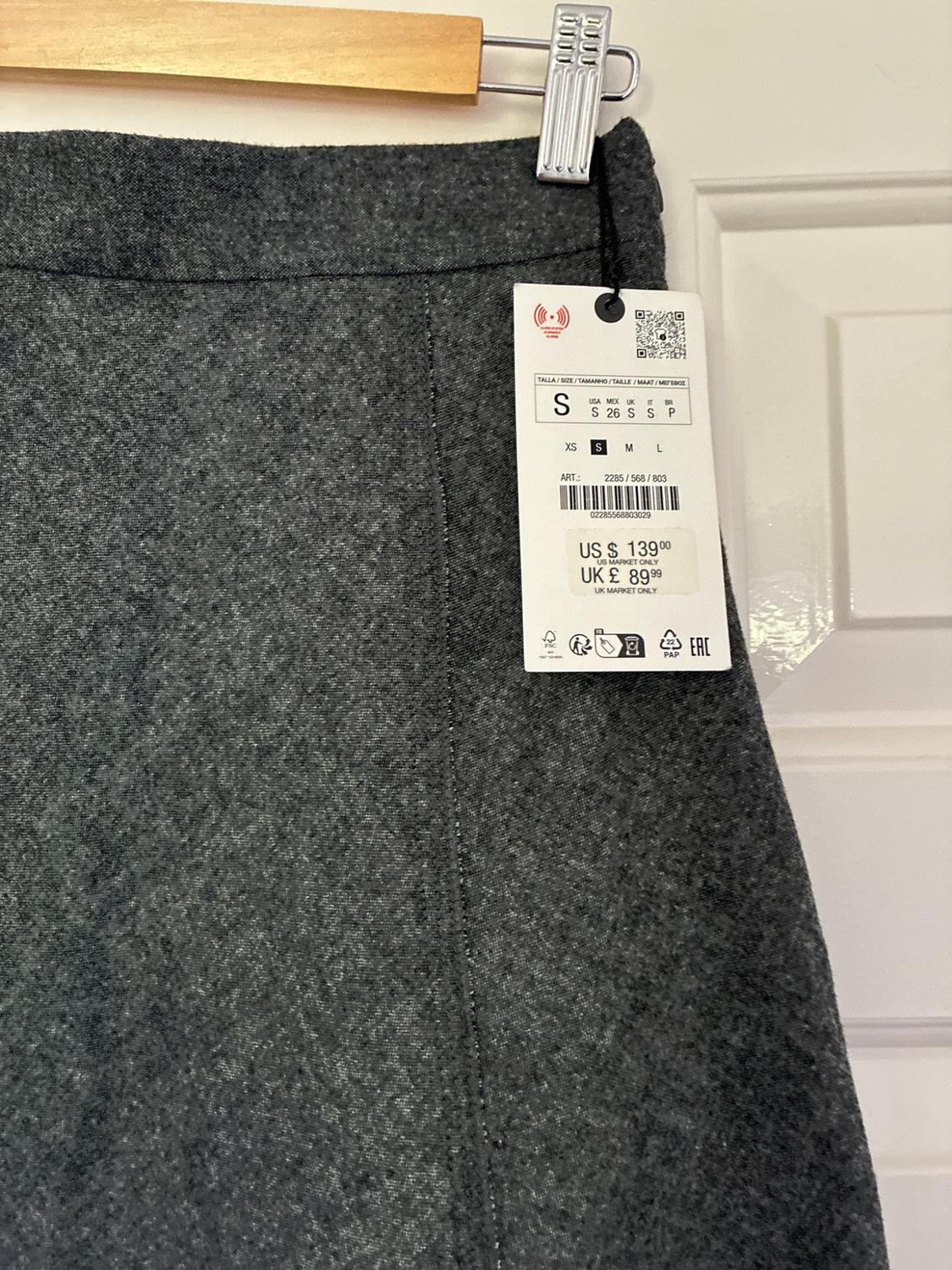 ZW COLLECTION WOOL BLEND CAPE SKIRT - Image 2