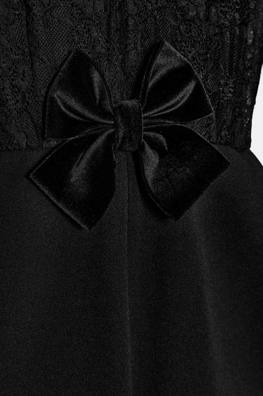 CONTRAST LACE PLAYSUIT - Black by Zara - Image 5