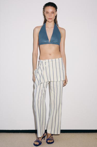 ZW COLLECTION STRIPED SARONG TROUSERS - striped by Zara - Image 2
