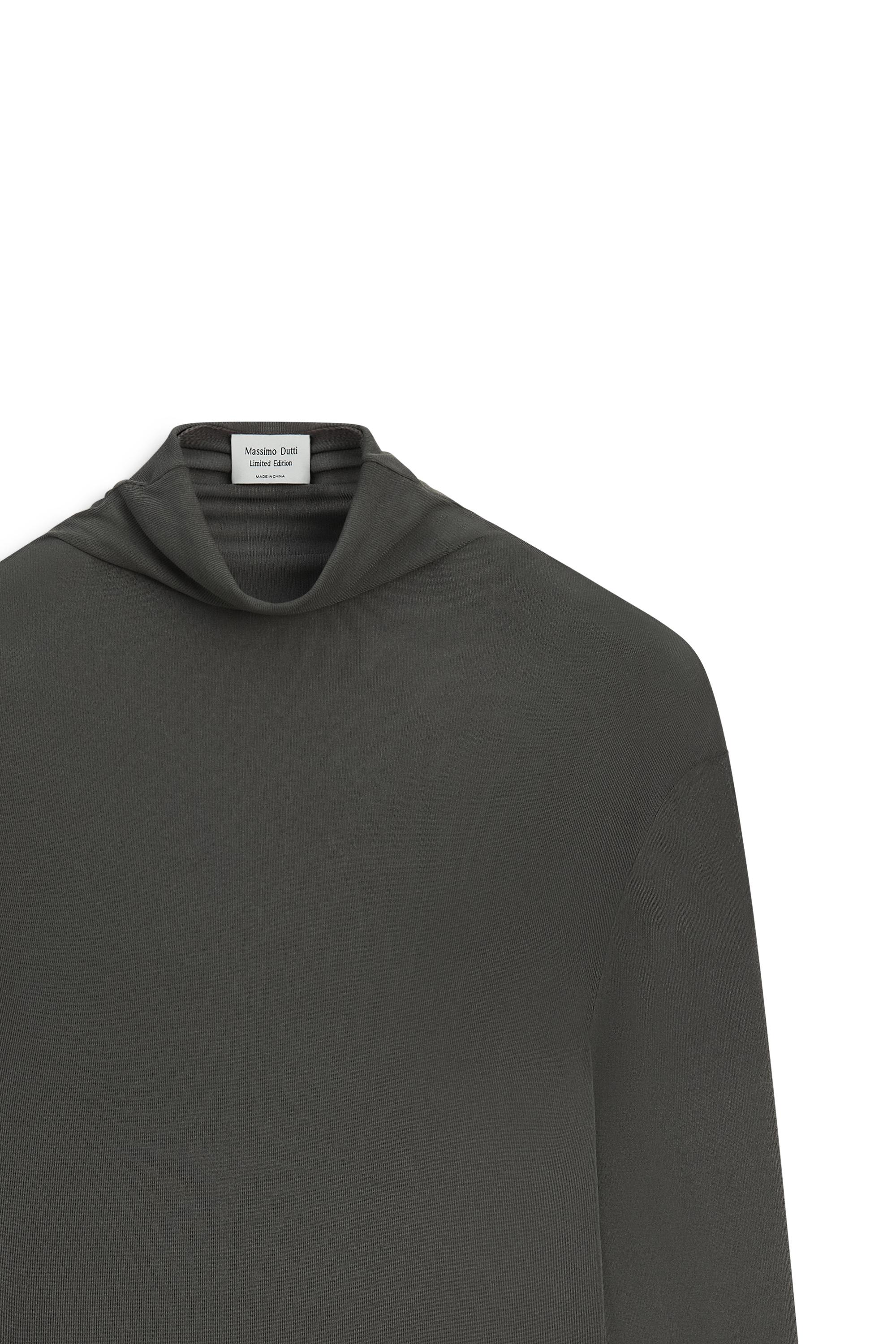 100% silk funnel neck T-shirt - LIMITED EDITION