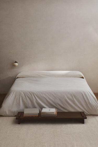 HOUSSE DE COUETTE COTON PERCALE (300 FILS) - Écru de Zara - Image 5