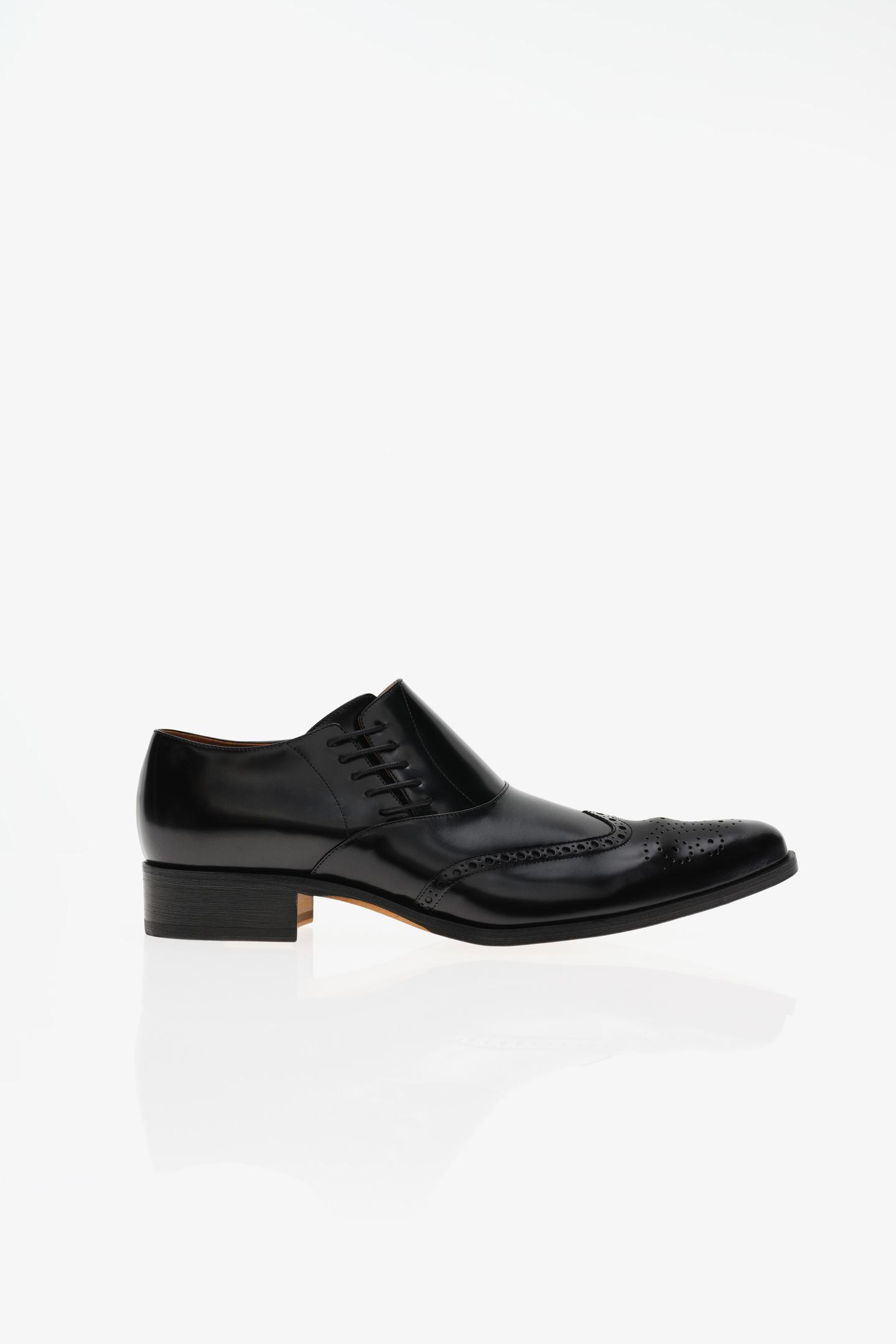 Туфли Zara Limited Edition Leather Brogues, цвет: Чёрный — фото 4