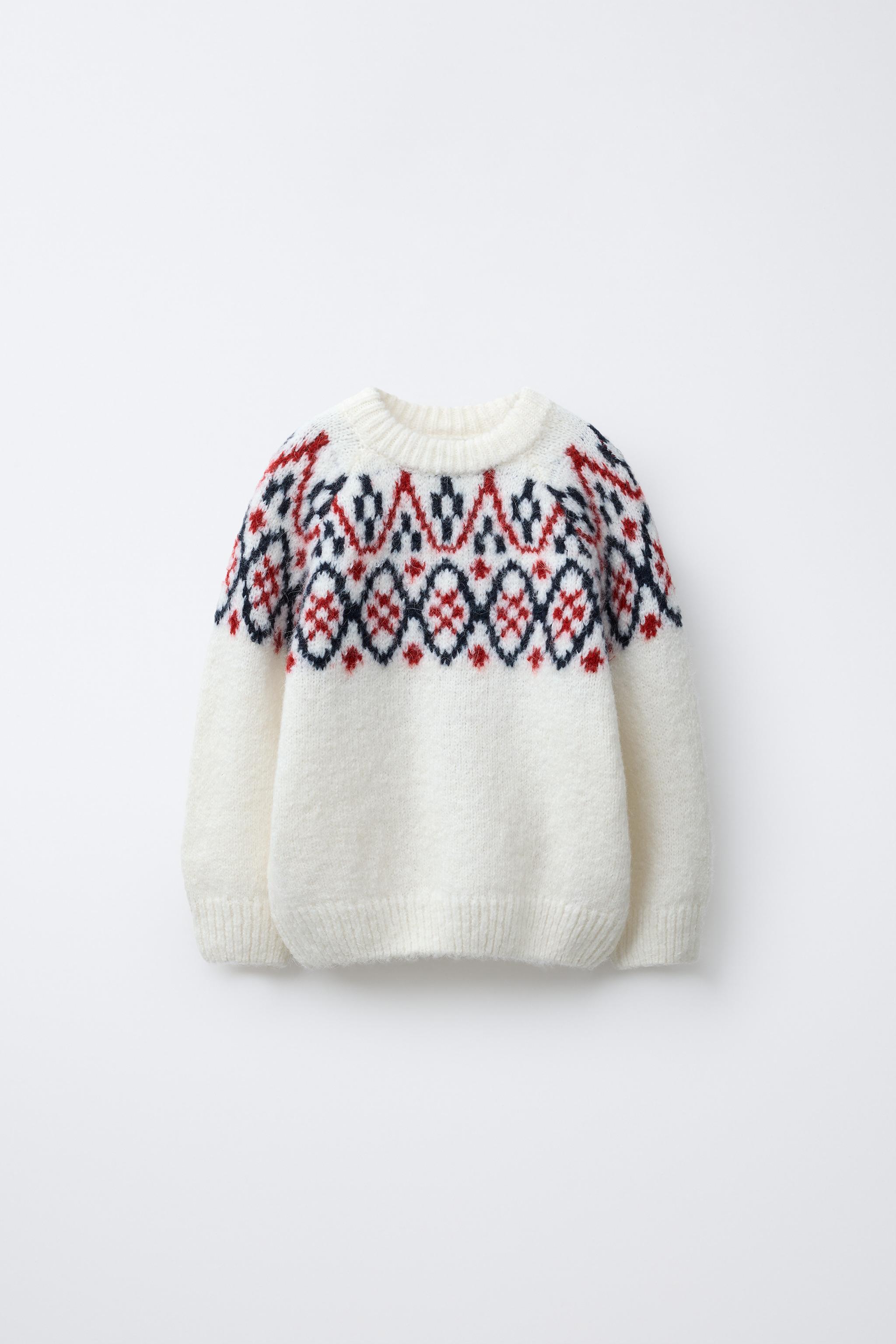 WOOL BLEND JACQUARD KNIT JUMPER