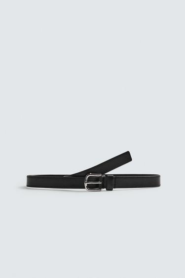 CEINTURE CHIC EN CUIR - Noir de Zara