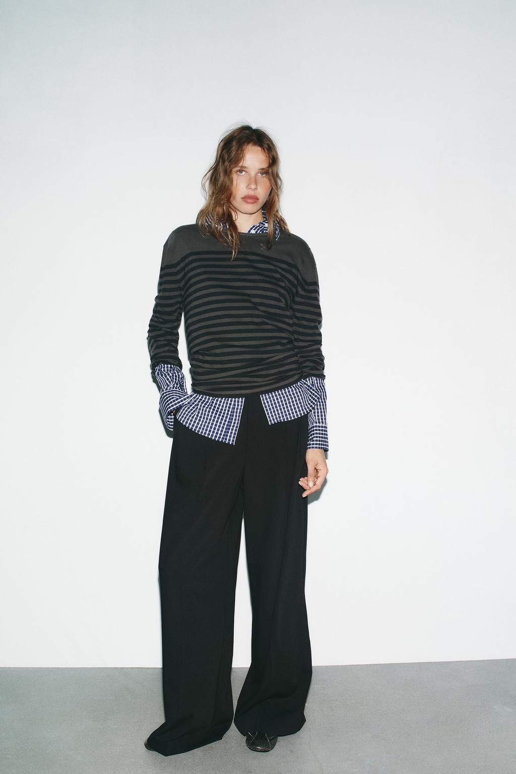 PINSTRIPE PANTS WITH PLEATS AND FLAPS - image 2