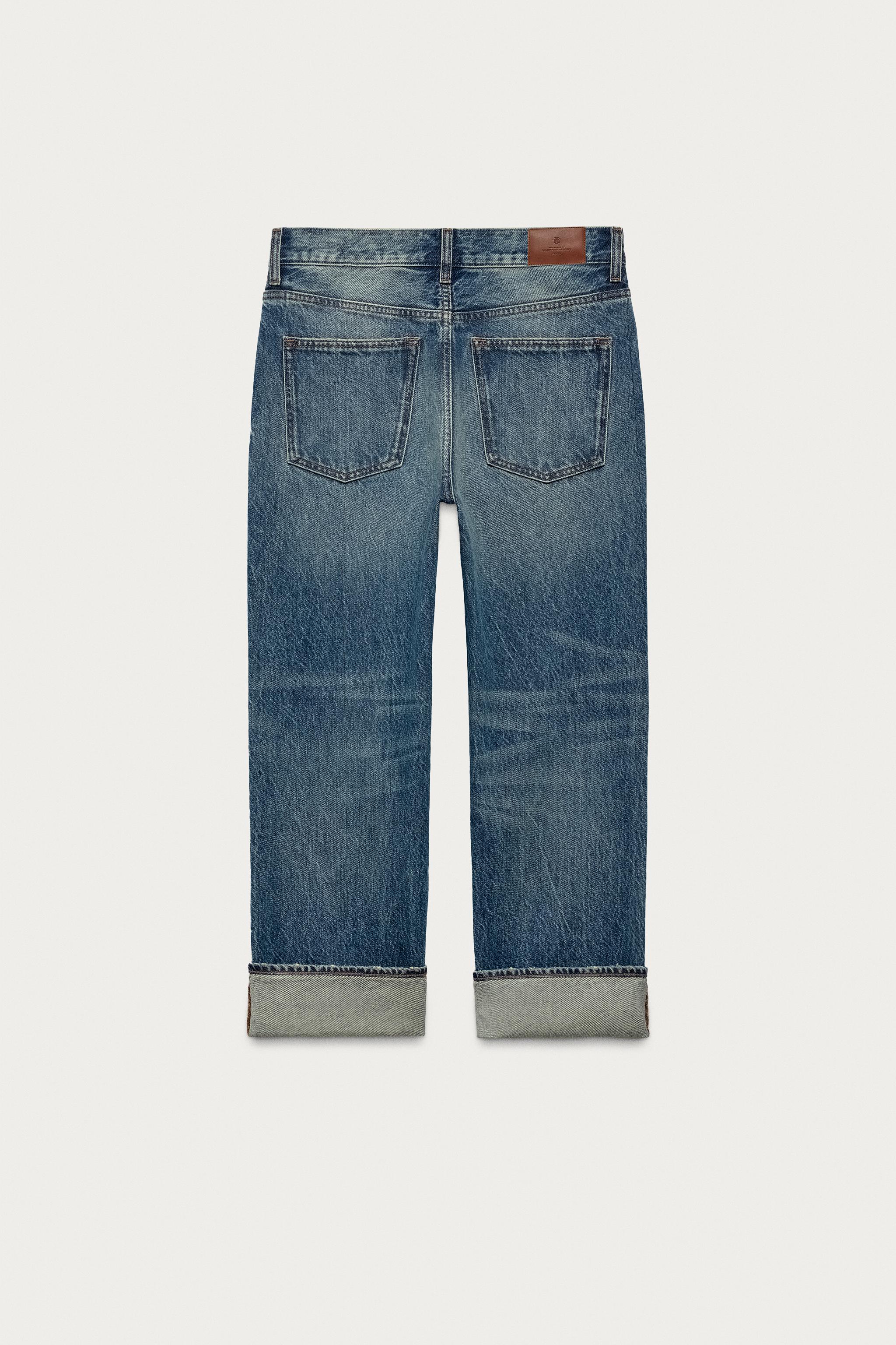 Женские джинсы Zara ZW COLLECTION LOW RISE ANKLE JEANS — фото 2