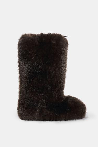 ΜΠΟΤΑ ΜΕ ΟΨΗ ΓΟΥΝΑΣ SKI COLLECTION - Καφέ του Zara