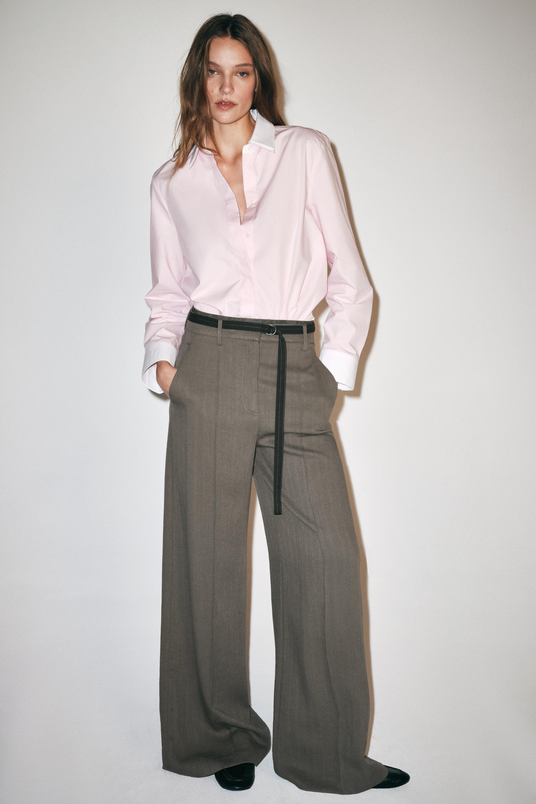 ZW COLLECTION DOUBLE COLLAR SHIRT