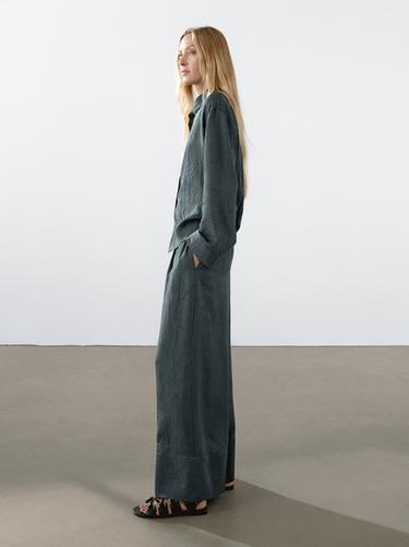 Zara Flowing creased-effect trousers - 567