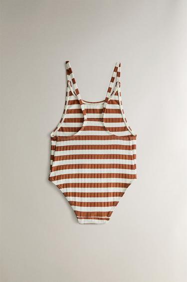 MAILLOT DE BAIN ENFANT À RAYURES - Tuile de Zara - Image 3