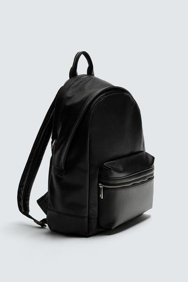 TEXTURED BACKPACK - Black by Zara - Image 1
