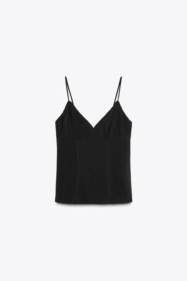ТОП ІЗ КОМІРОМ МИСОМ - Чорний Zara