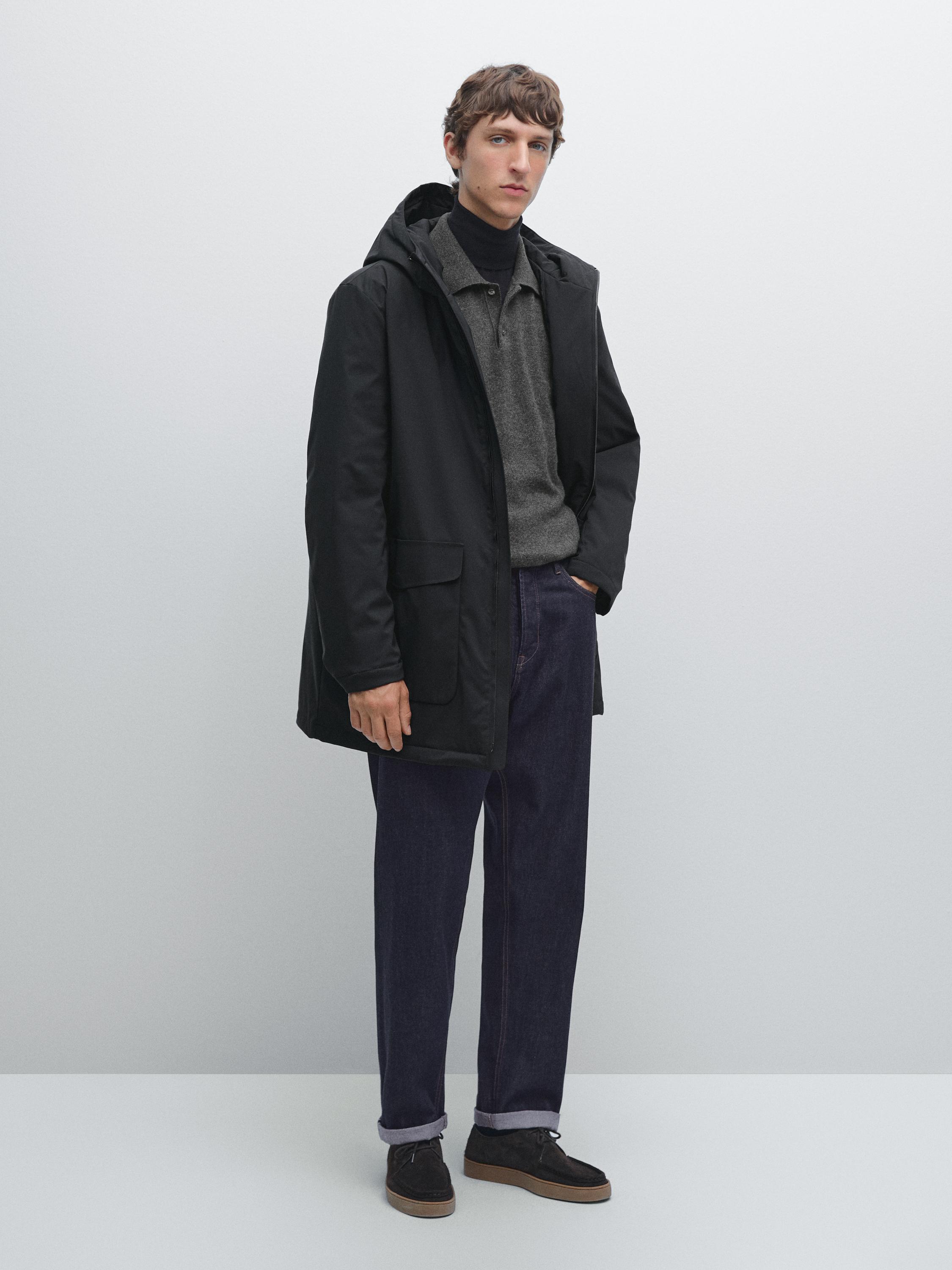 Parka mélange duvet hydrofuge