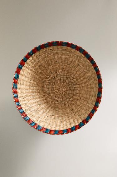 CONTRAST SEAGRASS BASKET - Light beige by Zara - Image 4
