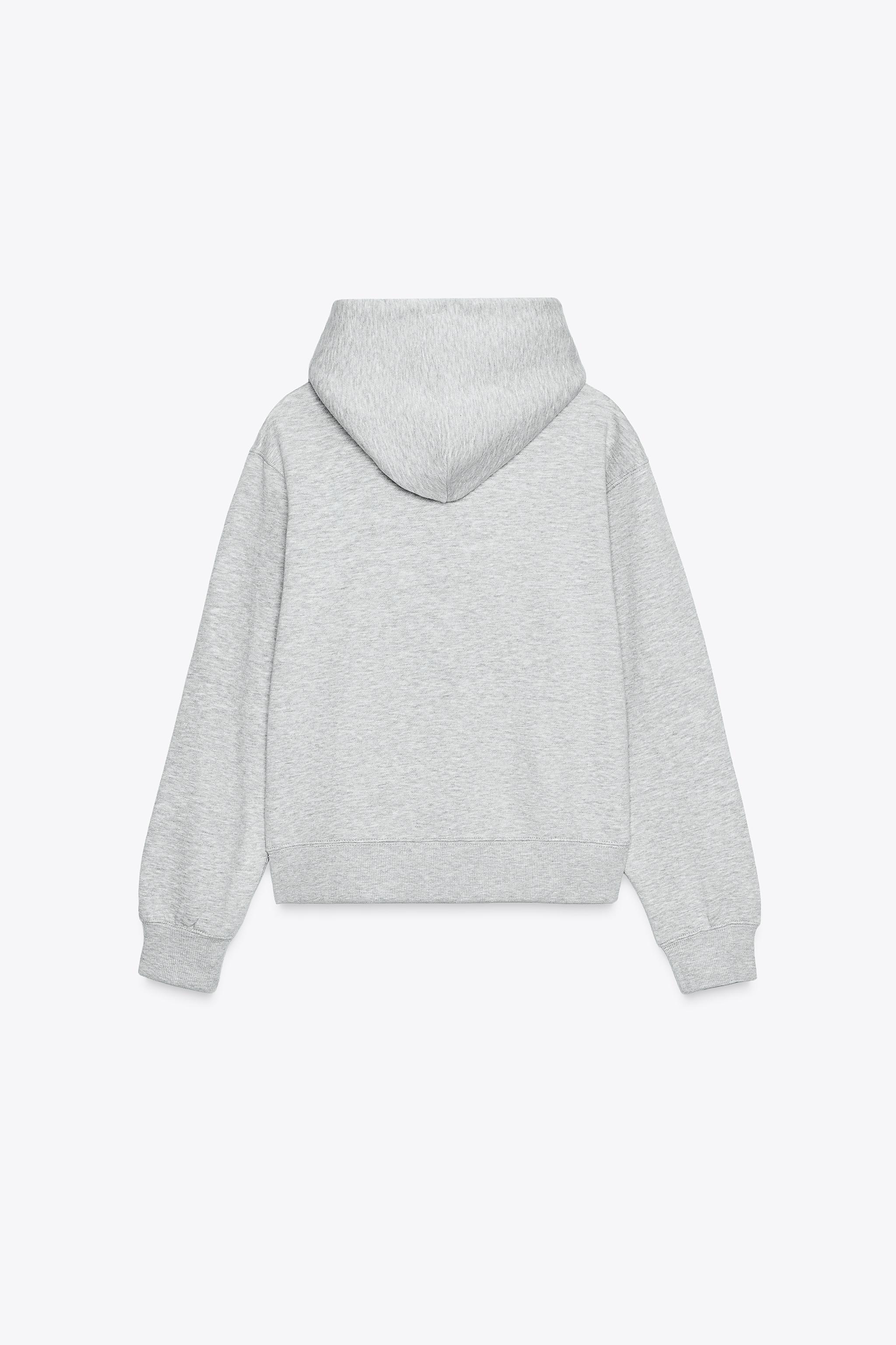 BASIC HOODIE SWEATSHIRT - Mink | ZARA United States