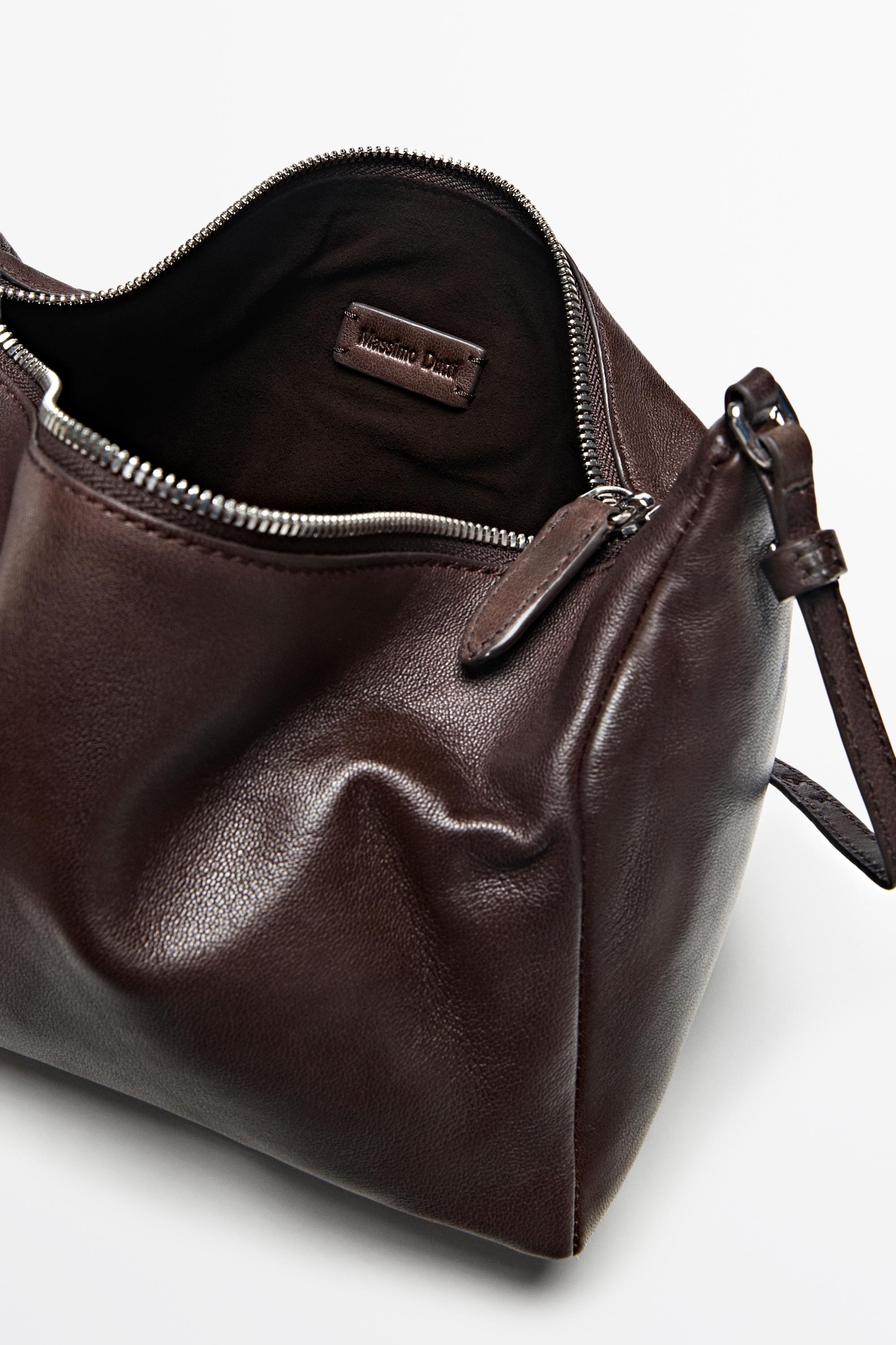 Small nappa leather handbag