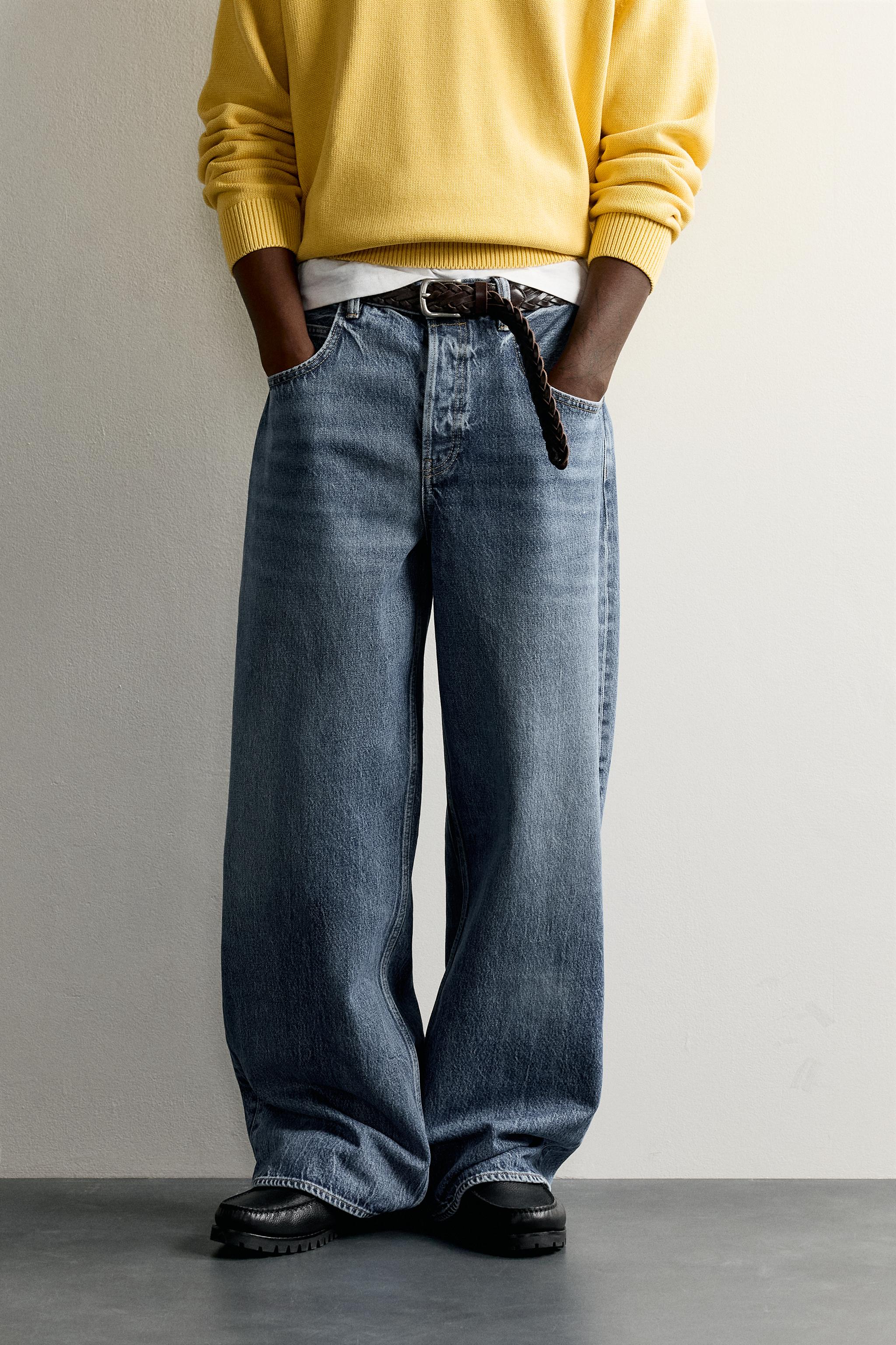 Zara FRUIT OF THE LOOM™ BAGGY FIT JEAN görsel 2