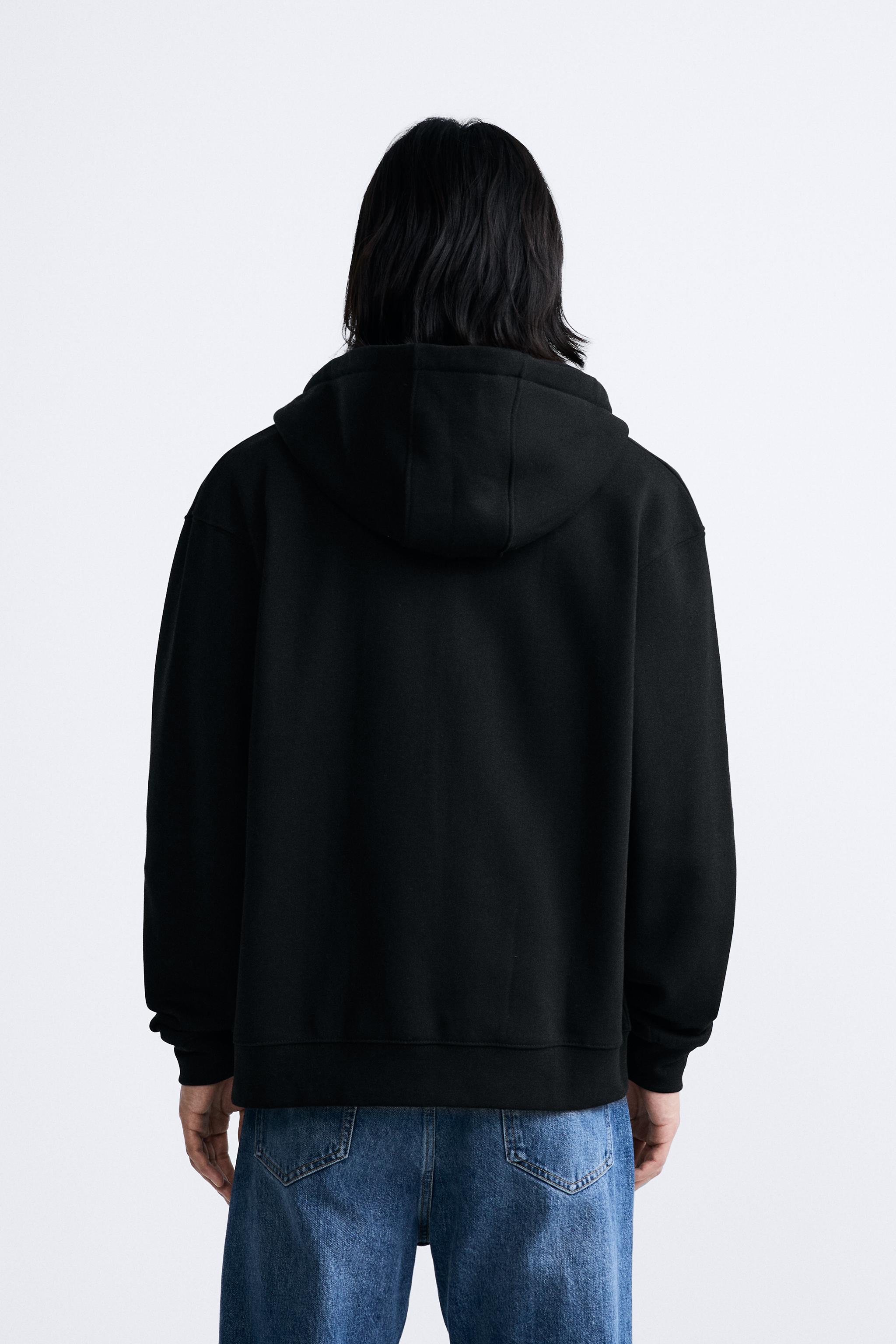 Zara zip up discount sweatshirt