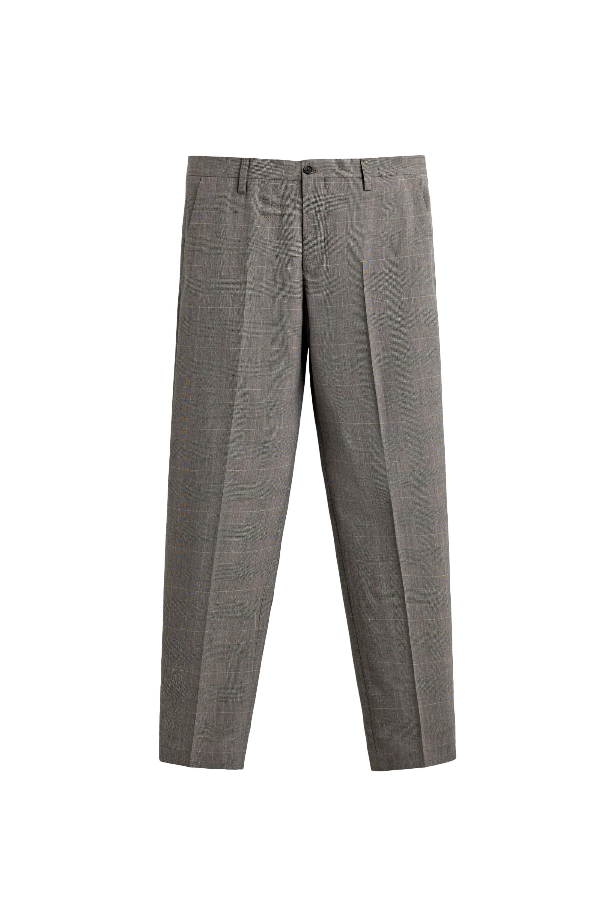 PLAID SUIT PANTS