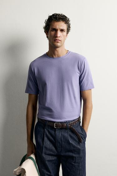 SLIM-FIT T-SHIRT /01 — Light mauve 2