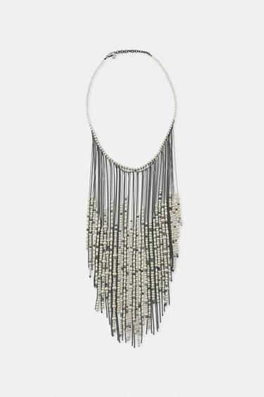 Zara PEARL WATERFALL NECKLACE - 109