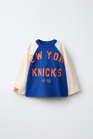 NBA – NYC KNICKS RAGLAN SLEEVE T-SHIRT - Bluish by Zara