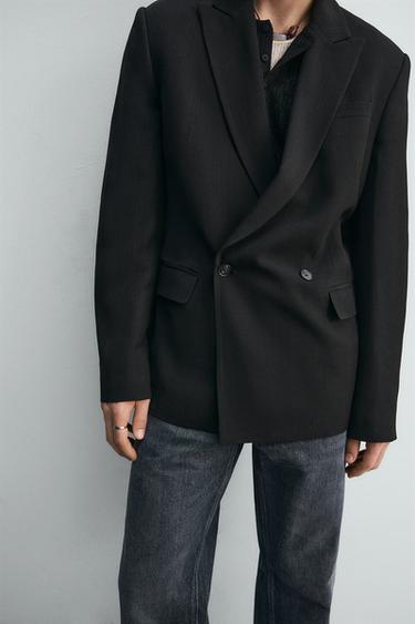 LIMITED EDITION SUIT BLAZER - Black by Zara - Image 4