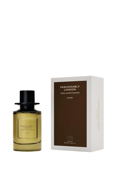 Zara FASHIONABLY LONDON ELIXIR PARFUM 100ML (3.4 FL. OZ). - TINTED LEATHER