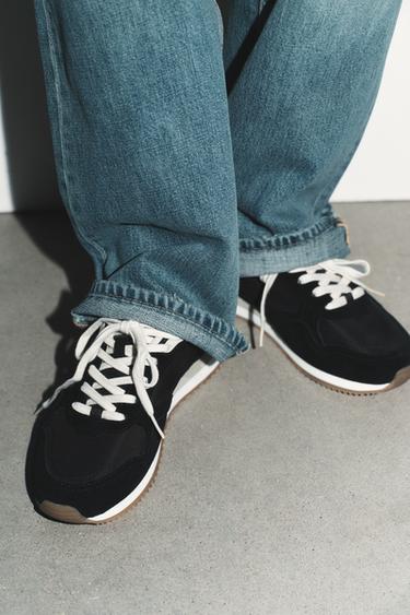 CONTRAST RUNNING TRAINERS - Black by Zara