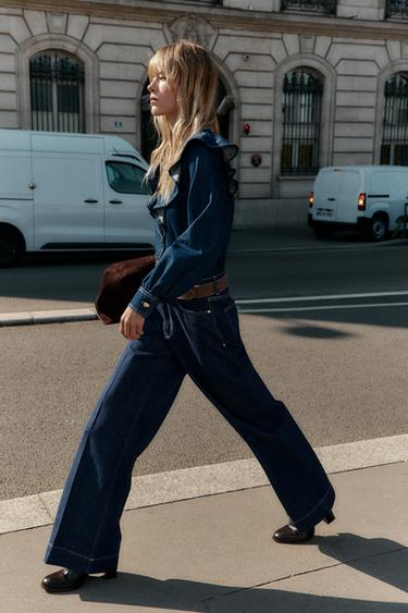 JEANS Z1975 STRAIGHT HIGH-WAIST - Mid-blue by Zara - Image 4