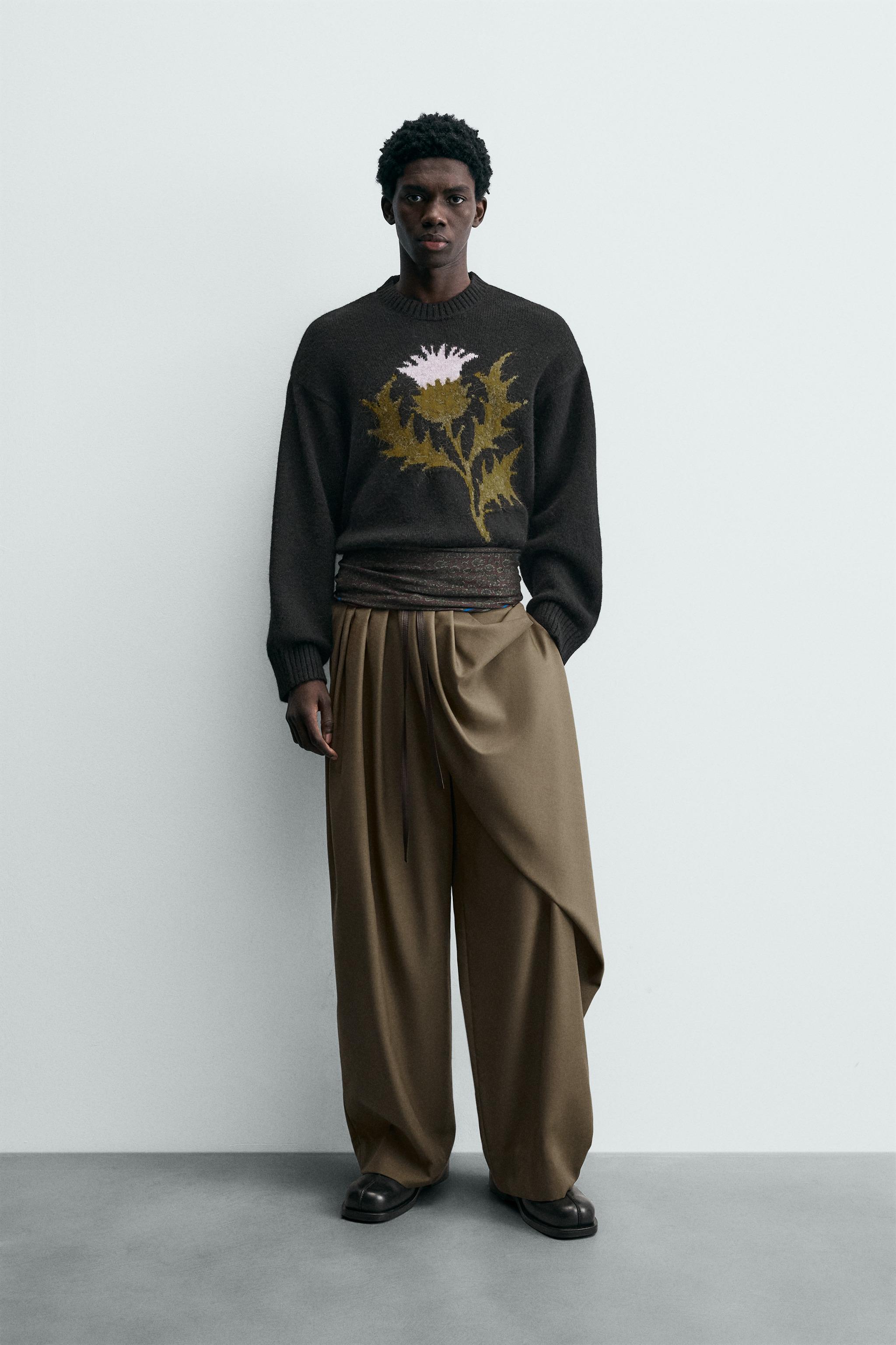 LIMITED EDITION DRAPED CROSSED TROUSERS - Caramel | ZARA Turkey