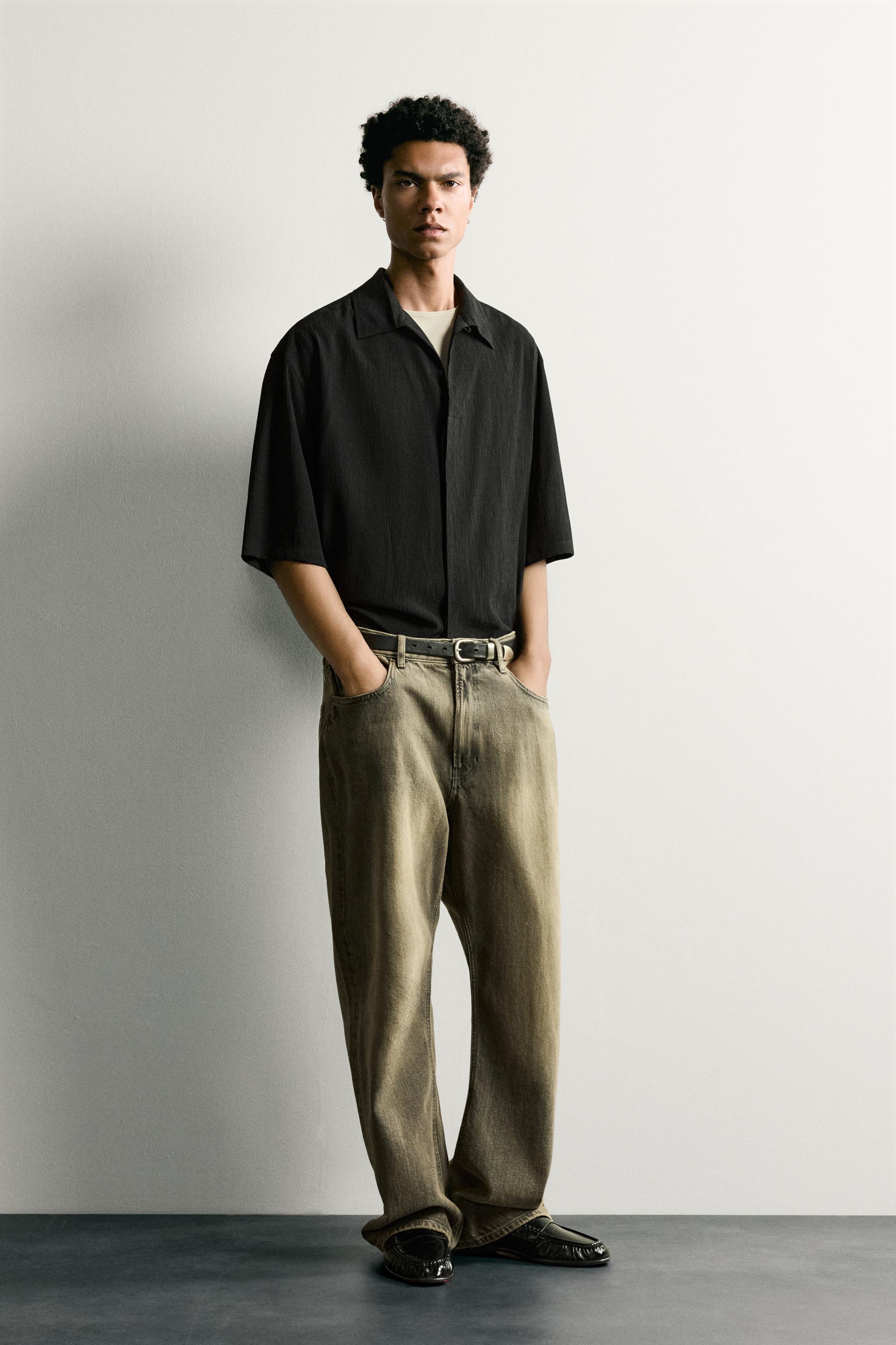 TEXTURED BOXY FIT SHIRT
