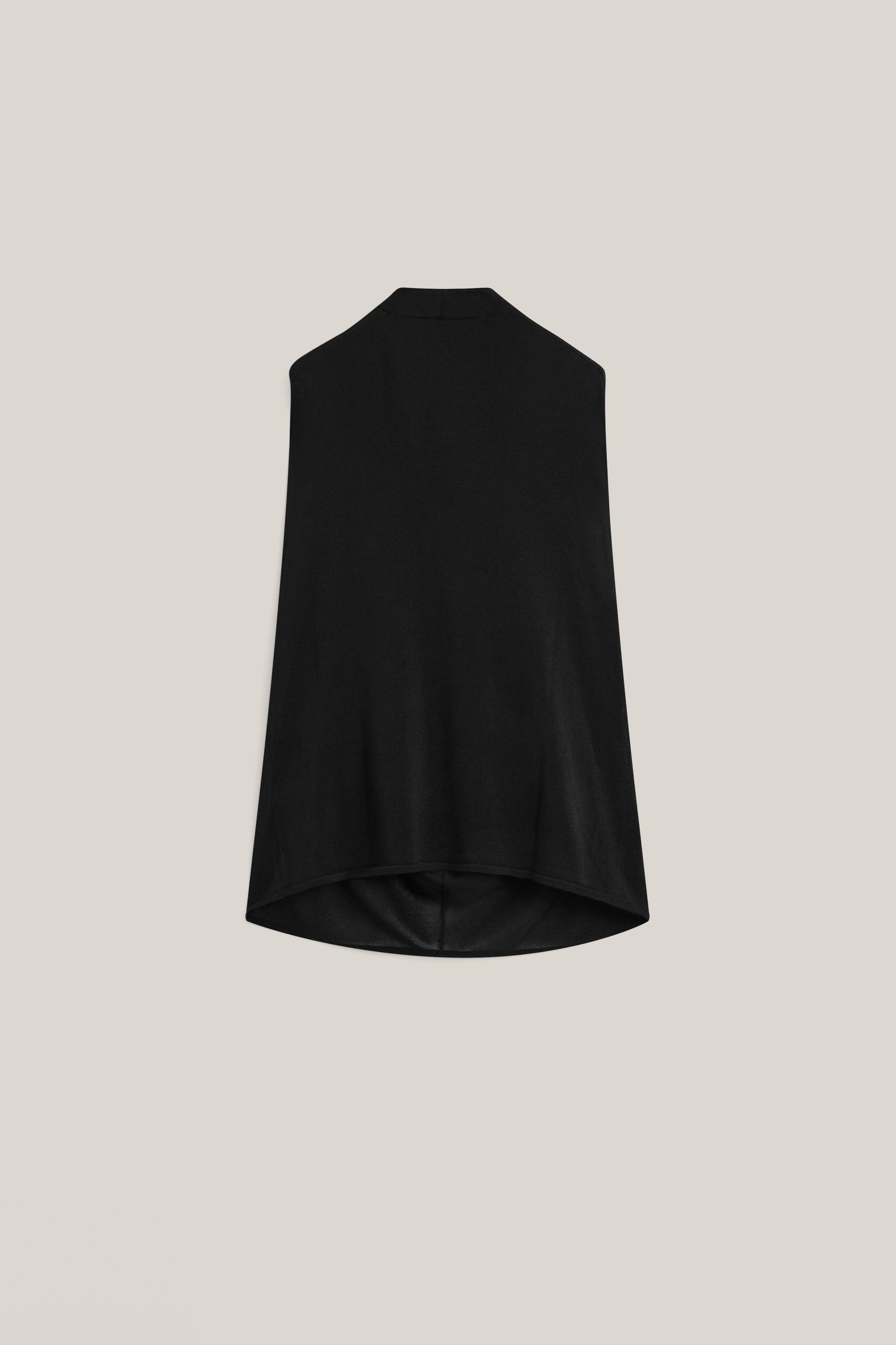 Silk blend top with cowl neckline - LIMITED EDITION