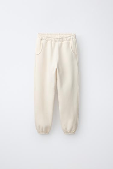 PANTALÓN JOGGING - Crudo de Zara