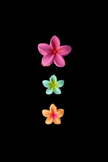 DREIERPACKUNG HAARSPANGEN BLUMEN - Pink von Zara - Bild 0