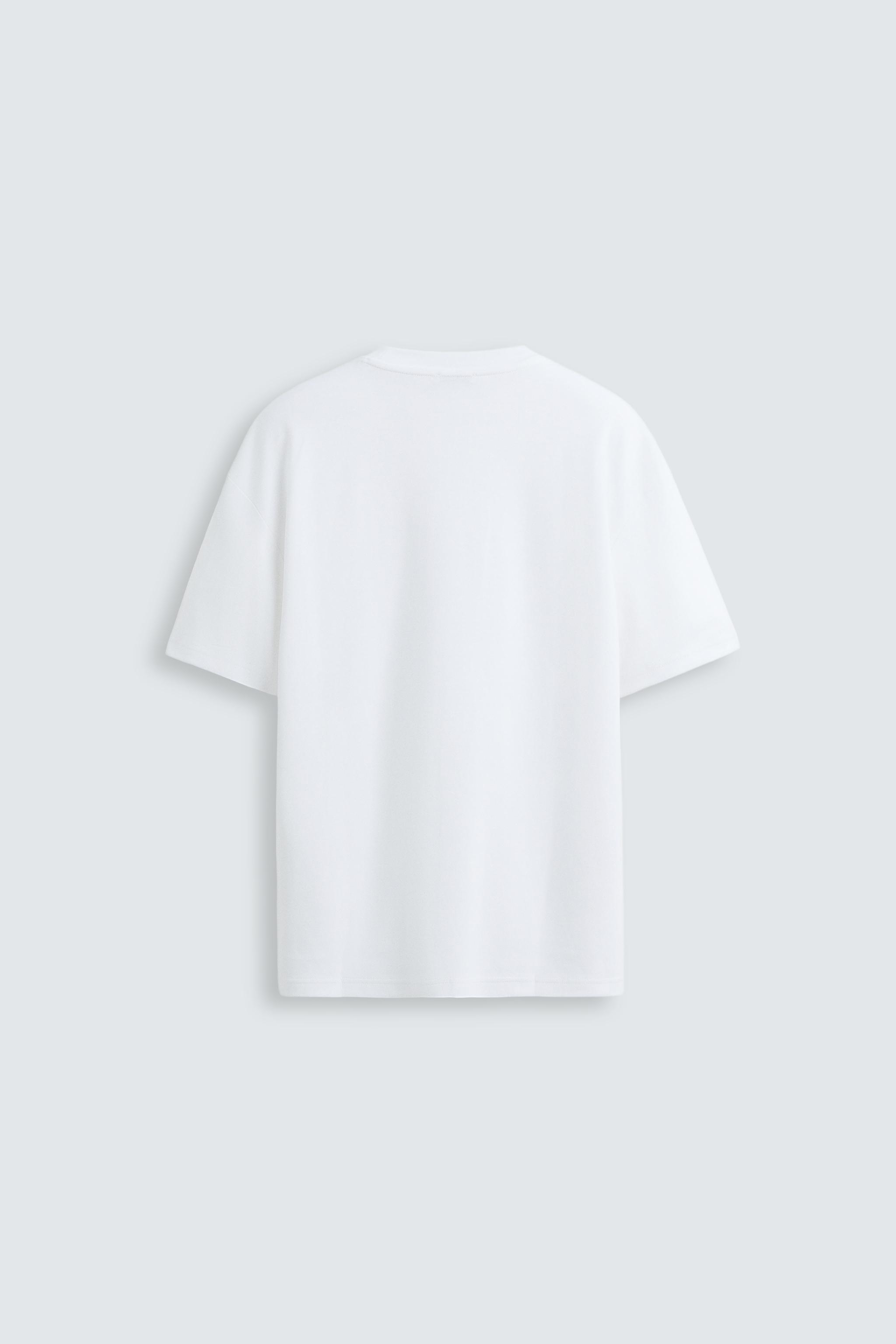 Zara BASIC REGULAR FIT T-SHIRT - thumbnail 7 of 7