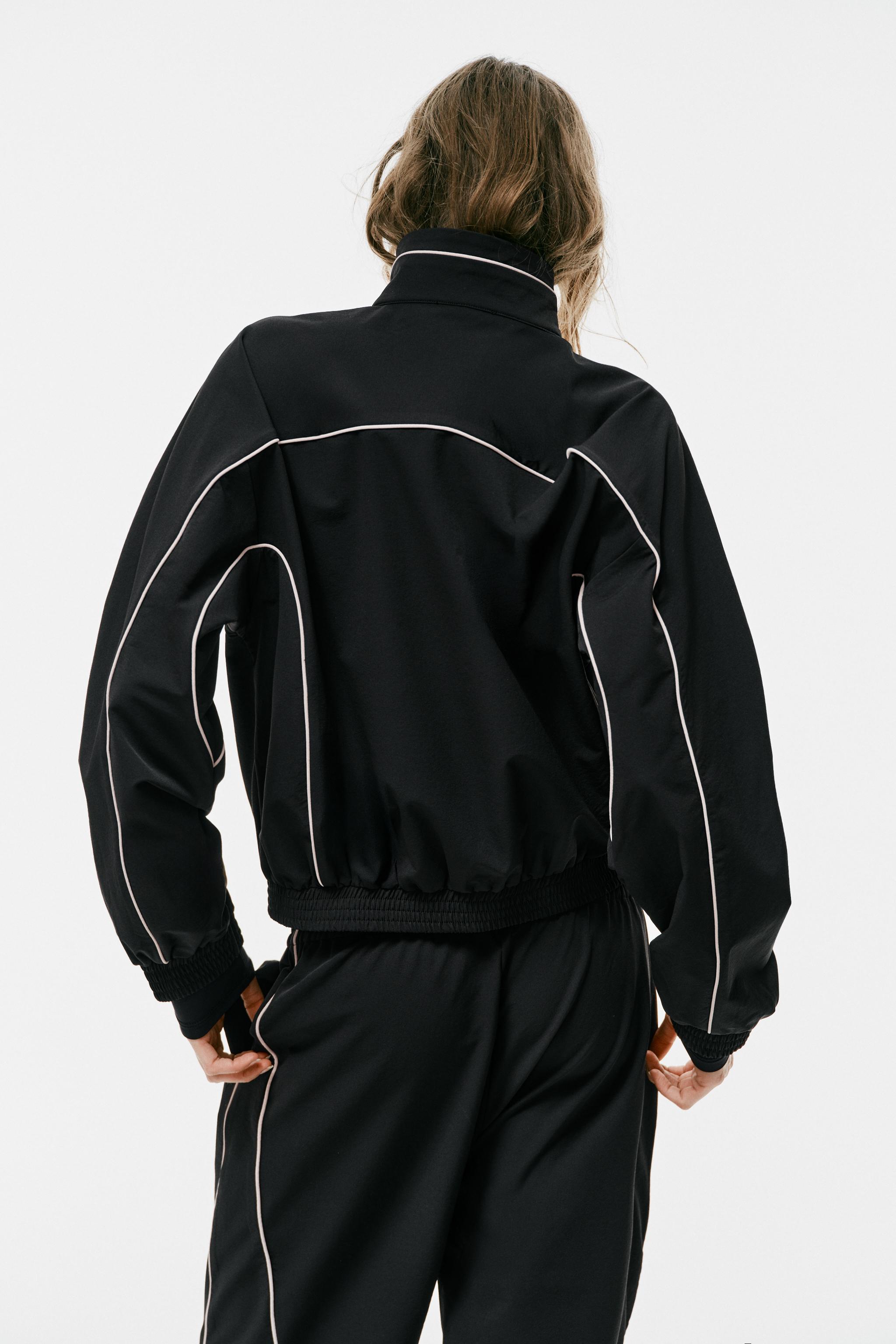 CONTRAST PIPING TECHNICAL JACKET - Black | ZARA United States
