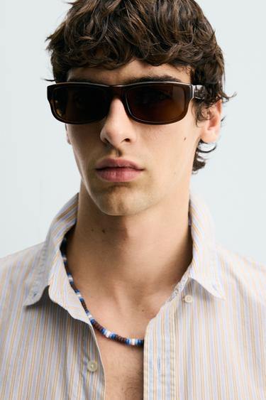 CHEMISE REGULAR FIT À RAYURES - Brown Stripes de Zara - Image 4