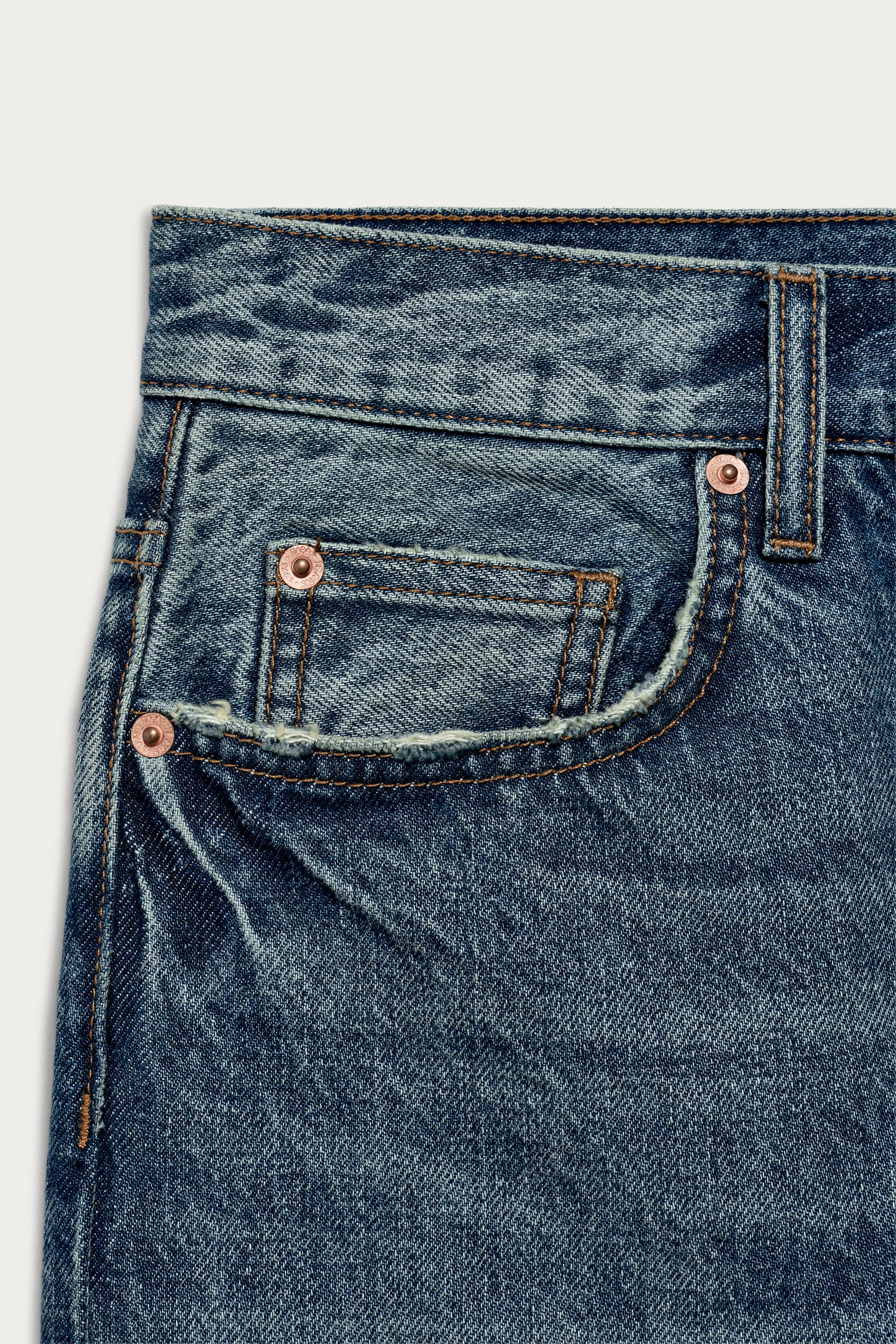 Женские джинсы Zara ZW COLLECTION LOW RISE ANKLE JEANS — фото 6