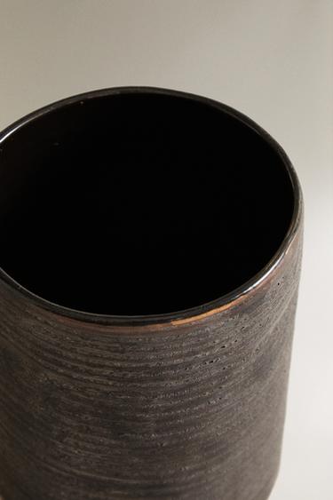 BLACK CERAMIC TOOTHBRUSH HOLDER - Black by Zara - Image 2