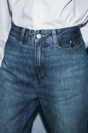 ZW COLLECTION FLARE HIGH-WAIST JEANS - Blue by Zara - Image 2