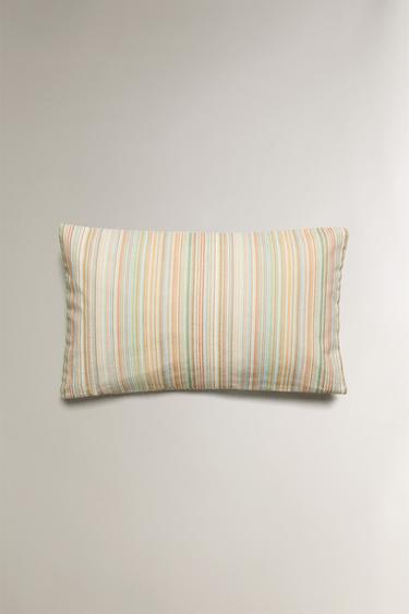 STRIPED CUSHION COVER - Oyster-white by Zara - Image 3