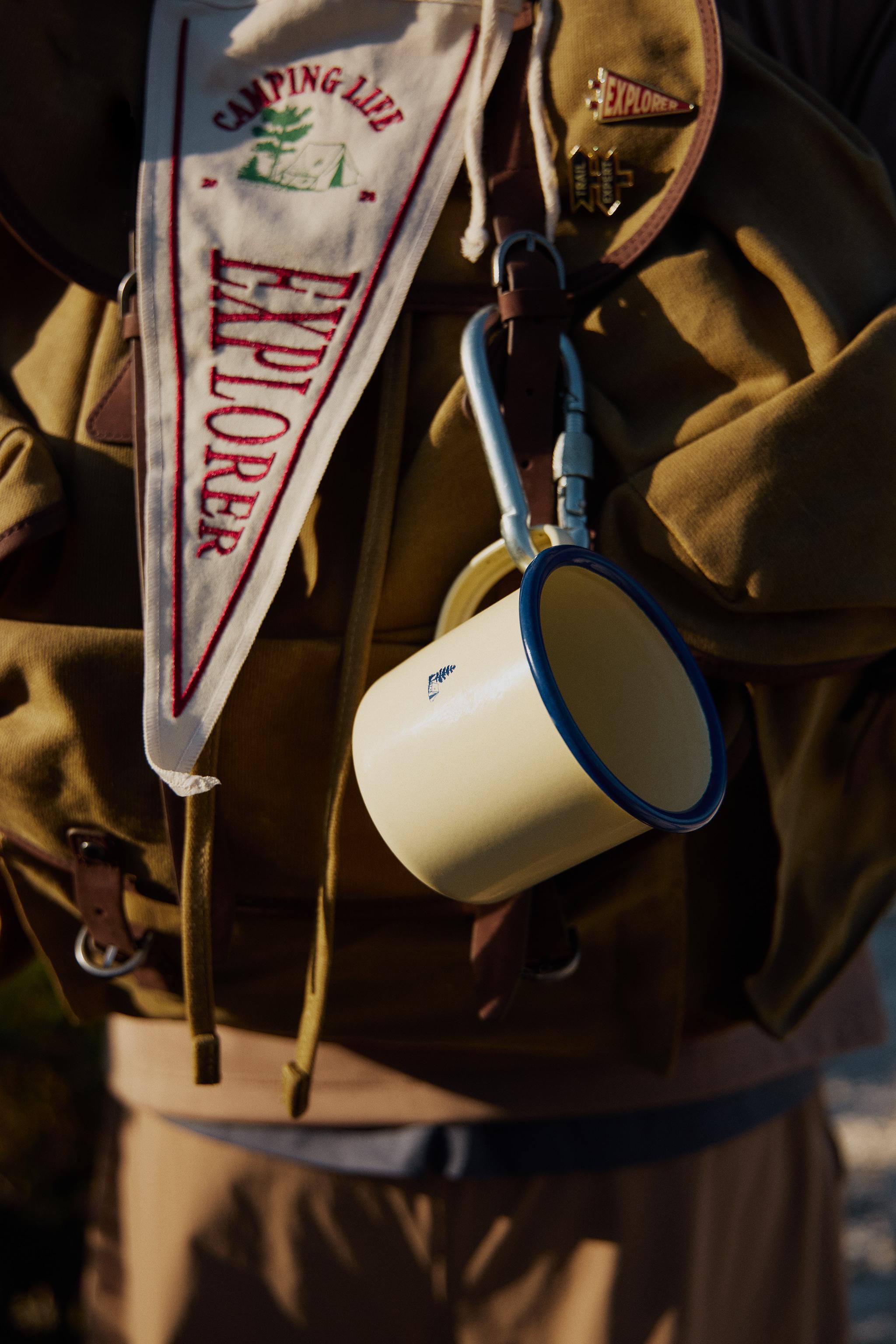 STEEL CAMPING MUG — Blue