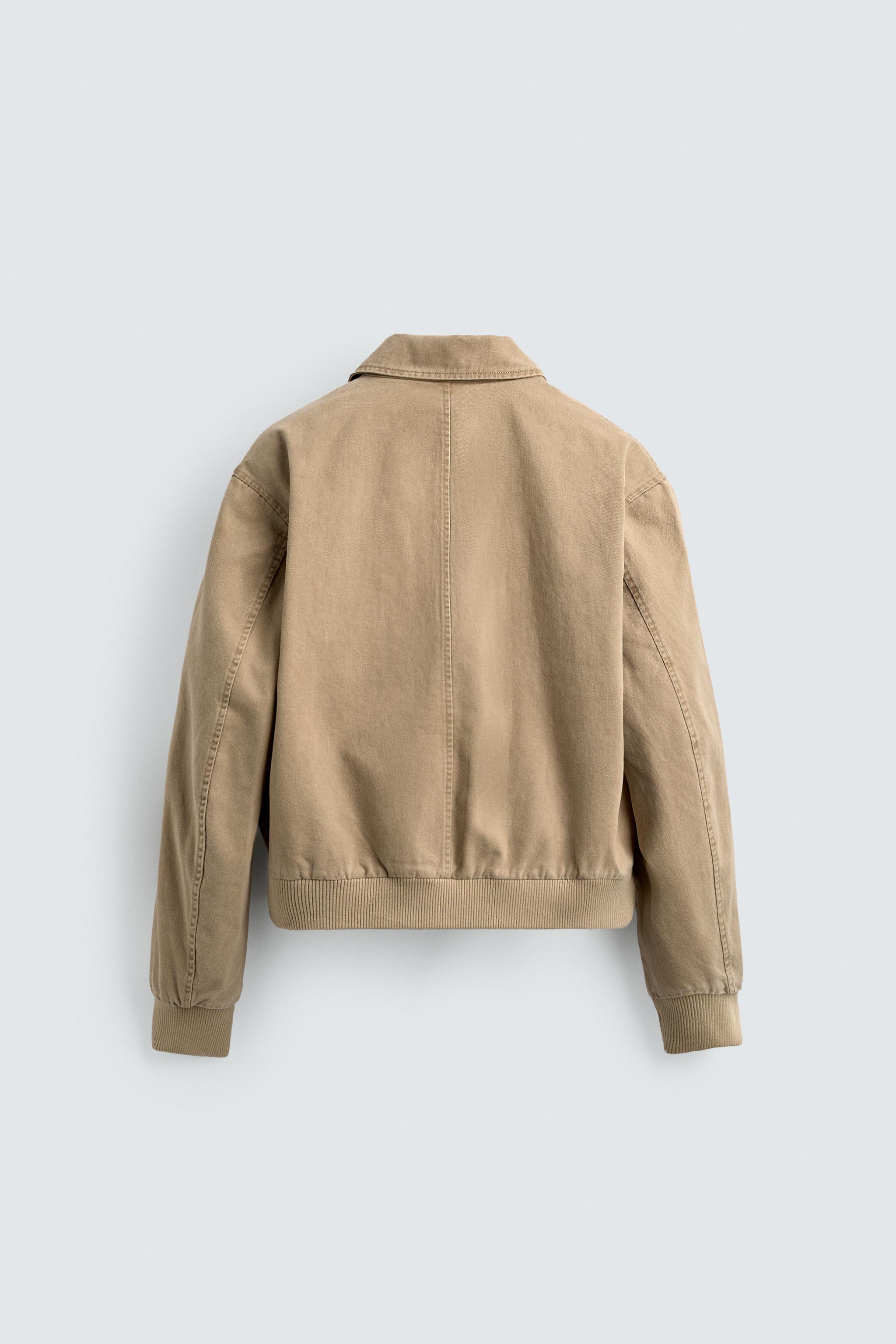WASHED COTTON REGULAR FIT JACKET